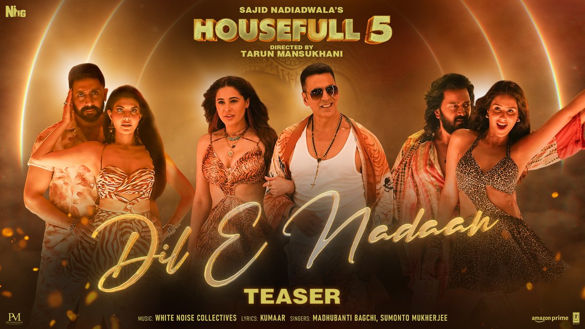 Kal hoga dil thoda beimaan.. With #DilENadaan! Song Out Tomorrow ❤🔥 #Housefull5 releases in cinemas near you on 6th June 2025!