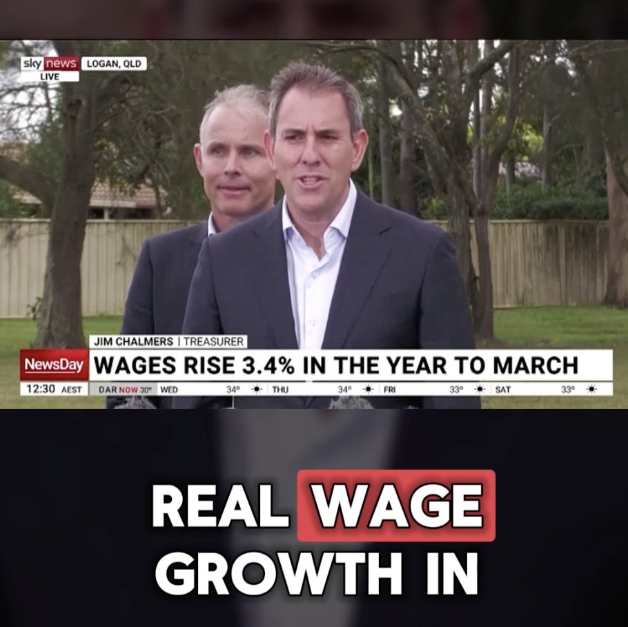Real wages are up again in today’s new numbers, for the sixth quarter in a row. That means a year and a half of real wages growth, and now the strongest in five years. Our economic plan is all about more Australians working, earning more and keeping more of what you earn. #auspol