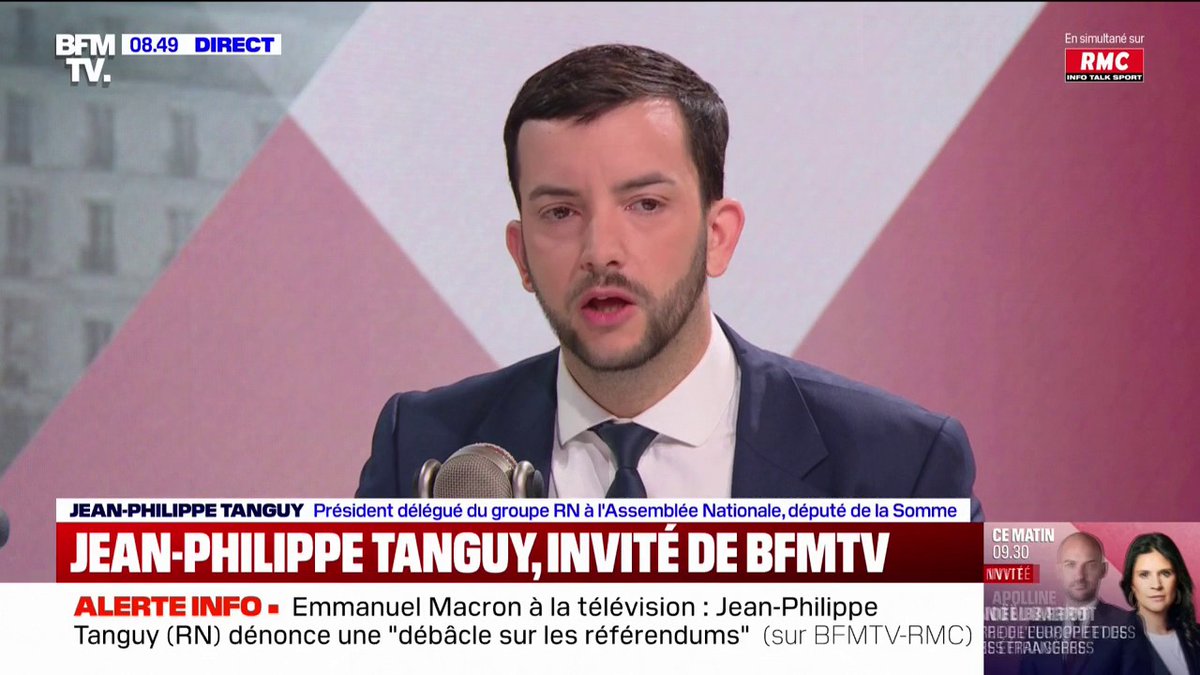 💬 "C'est pitoyable pour la France" Jean-Philippe Tanguy (RN) réagit à la piste du gouvernement de louer des places de prison à l'étranger pour limiter la surpopulation carcérale