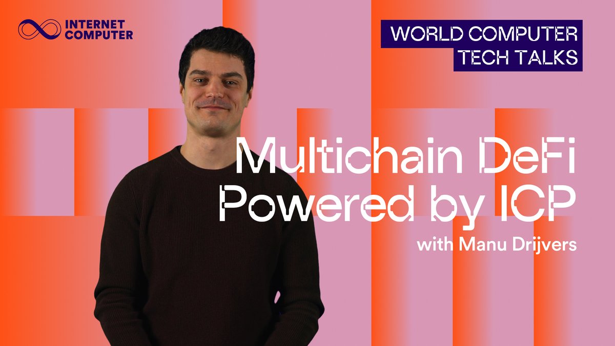 📢 NEW TECH TALK: How does Chain Fusion make true Multichain DeFi possible? Manu ∞ explains how ICP smart contracts control assets across Bitcoin, Ethereum, Solana & more—securely & seamlessly. No bridges. No gas tokens. Just DeFi done right. Learn more about Chain Fusion: