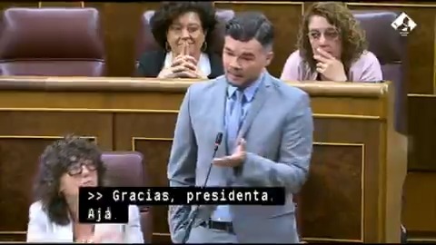 #EnDirecto | Rufián advierte de que España vive "una especie de golpe de Estado blando" y de una "ofensiva judicial y mediática" a Sánchez: "Y por cierto, para hablar de salseos, a mí me encantaría ver los whatsapps entre Ayuso y Frank de la Jungla. O entre Feijóo y Mazón"