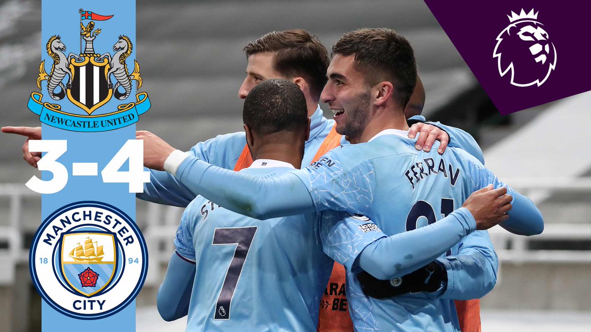 #OnThisDay: Newcastle 3-4 #ManCity [2021] ⚽️ [25'] Emil Krafth ⚽️ [45+6' P] Joelinton ⚽️ [62'] Joe Willock - ⚽️ [39'] Joao Cancelo ⚽️ [42', 64', 66'] Ferran Torres