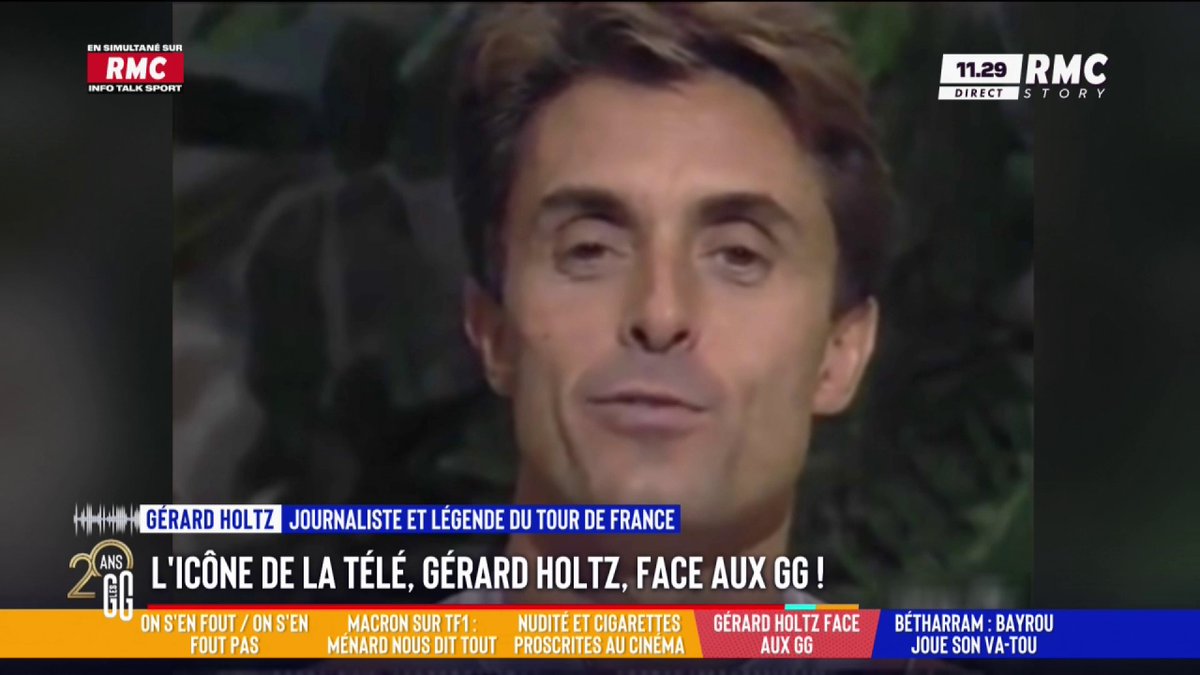 🚨 L'icône du Tour de France Gérard Holtz : "Je n'ai jamais vu autant de fils de p*te." 🎙️ "C'était spontané, ce n'était pas un pari. Mais aujourd'hui, ça serait difficile de refaire ça..." #GGRMC