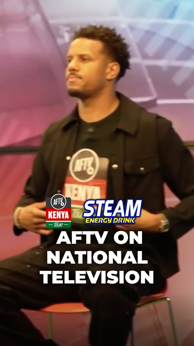AFTV x NTV 🇰🇪📺 Thanks steamenergykenya for keeping us powered up in Kenya! Grab your Steam Energy Drink today in your nearest Duka, available countrywide ⚡ #PowerUpGameOn #ad #AFTVGoesWildInKenya