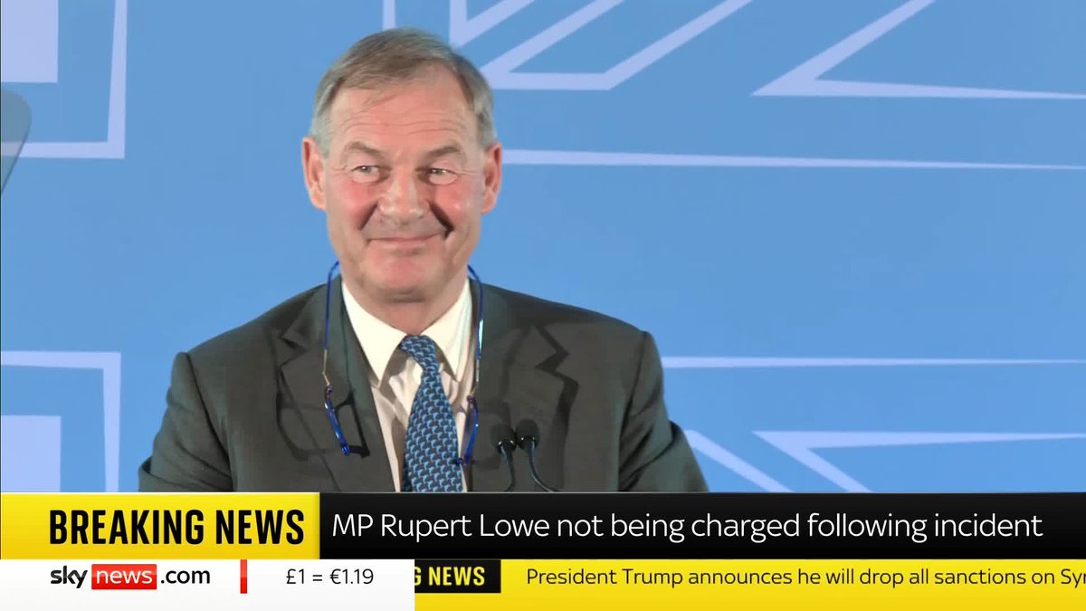 BREAKING: Former Reform MP Rupert Lowe will not be charged after facing allegations of making threats, the Crown Prosecution Service (CPS) has said Full story ➡️ 📺 Sky 501, Virgin 602, Freeview 233 and YouTube