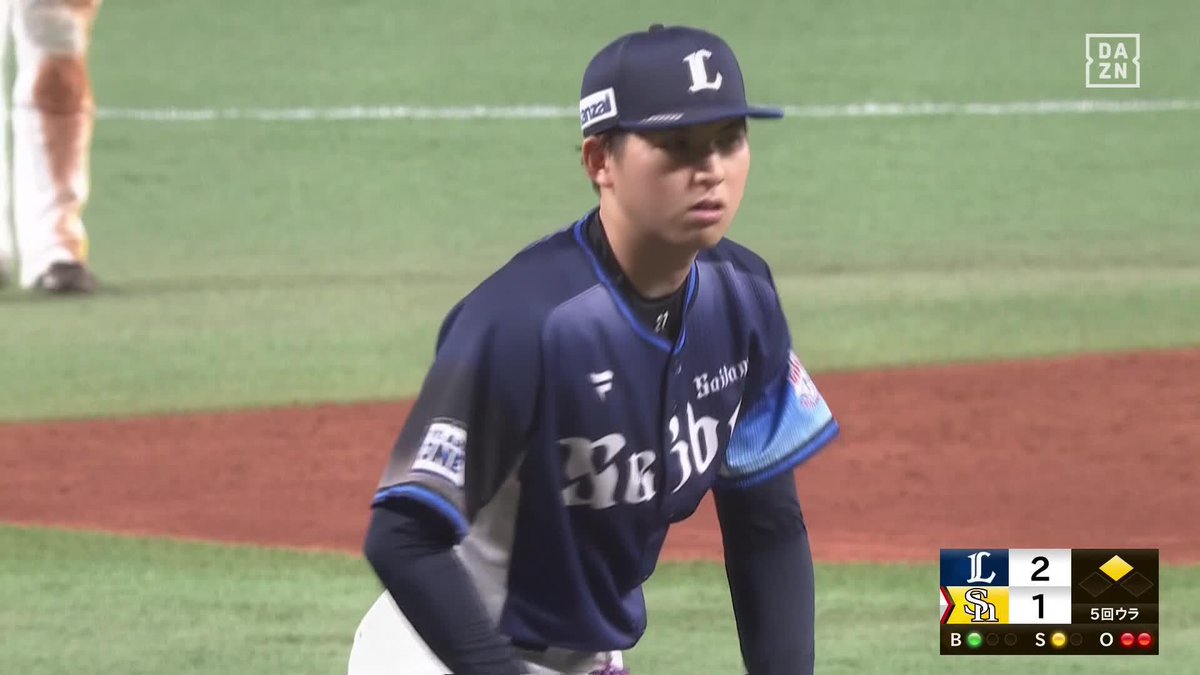 昨季の新人王が帰ってきた 今季初登板の武内夏暉 5回1失点で勝利投手の権利を持ち降板 回数:5 球数:89 安打:4 三振:2 四球:3 失点:1 ⚾プロ野球(2025/5/14) 🆚ソフトバンク×西武 📱Live on DAZN #オレをみろ #seibulions
