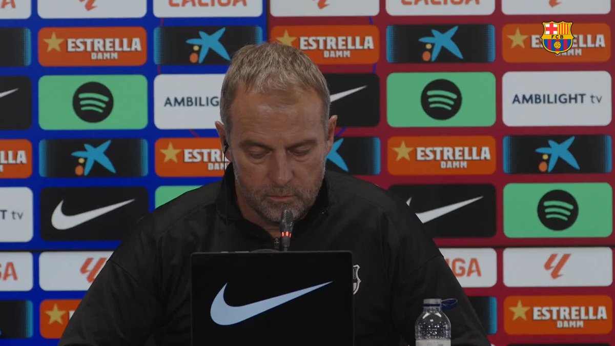 🎙️ HANSI FLICK: “I don't think about other teams. All of my energy is for Barça. I love to work for them. It's a fantastic job, our fans are amazing...I only focus on that.” #EspanyolBarça