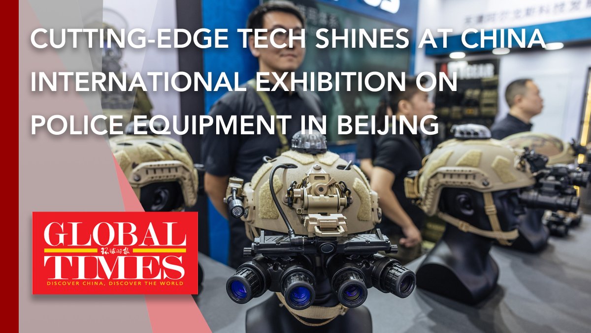 China's cutting-edge police tech wows at the Beijing expo! Packed with robotic dogs, human-like droids and generative AI products, the 12th China International Exhibition on Police Equipment kicked off in Beijing on Wednesday, showcasing innovative solutions and technologies aimed at enhancing public safety.