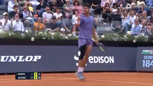 Read him like a textbook ๐ Internazionali BNL d'Italia | #IBI25 | Carlos Alcaraz