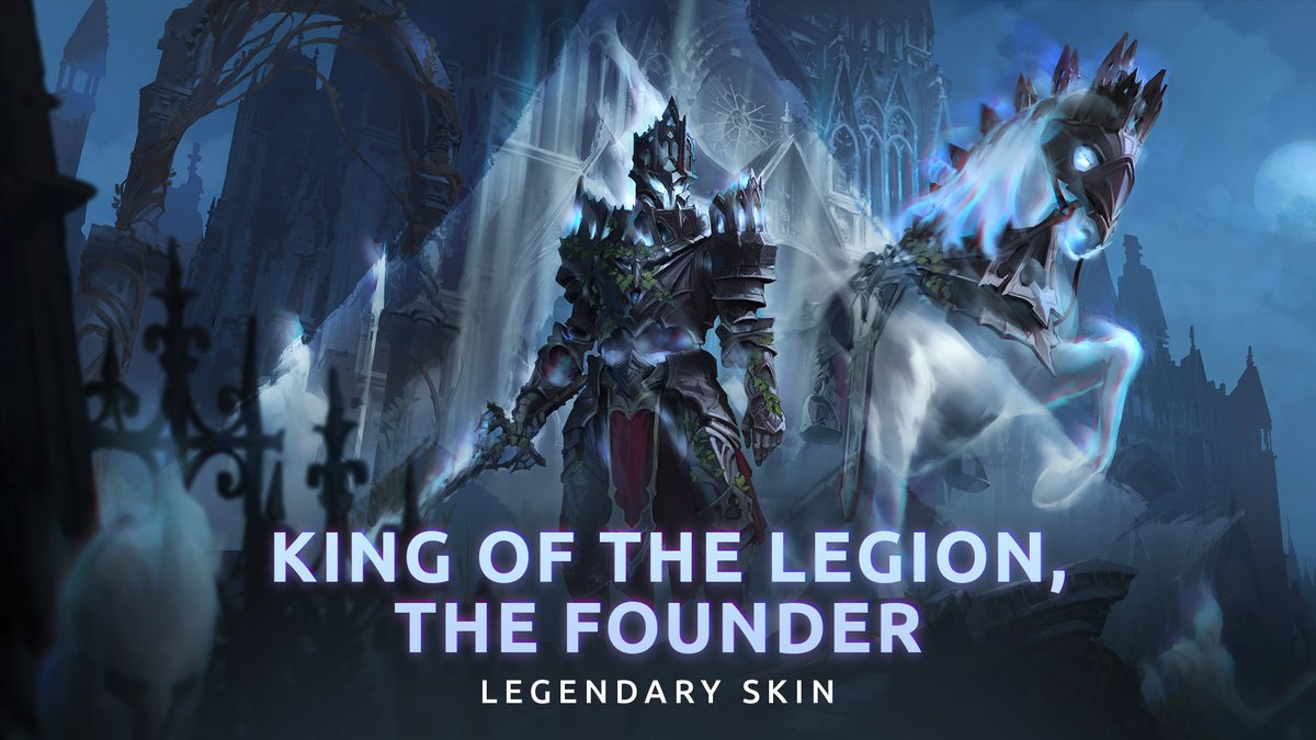 ⚔️ The dead battalion marches on with earth-shattering resolve! A legendary skin, new effects, a majestic victory pose, an epic King of the Legion weapon and much more will be available in game tomorrow! 🔥