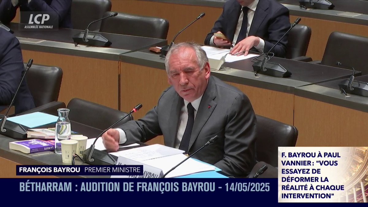 Bétharram : François François Bayrou accuse Paul Vannier "d'essayer de déformer la réalité à chaque intervention". "Jamais je n'ai varié dans ma version", affirme le Premier ministre. #DirectAN #Bétharram