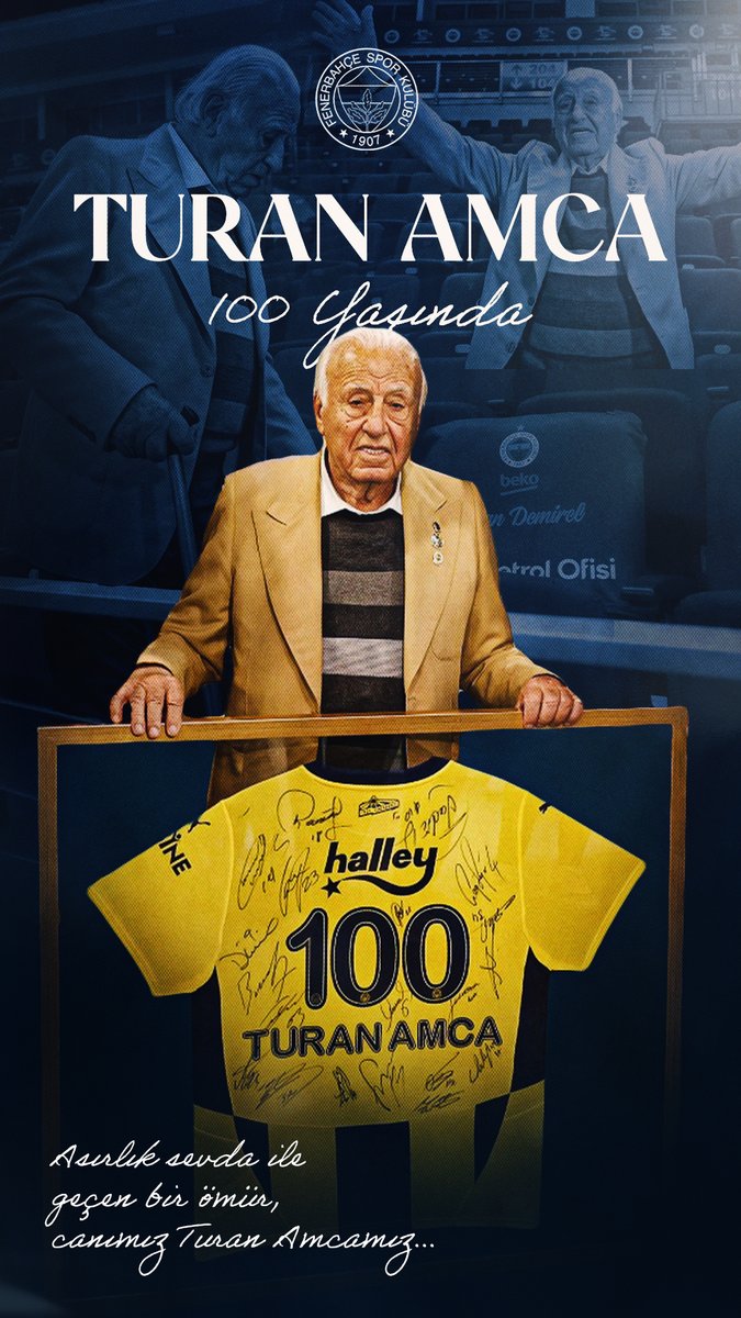 Asırlık sevda ile geçen bir ömür, canımız Turan Amcamız... İyi ki doğdun, iyi ki varsın! 100. yaşın kutlu olsun.