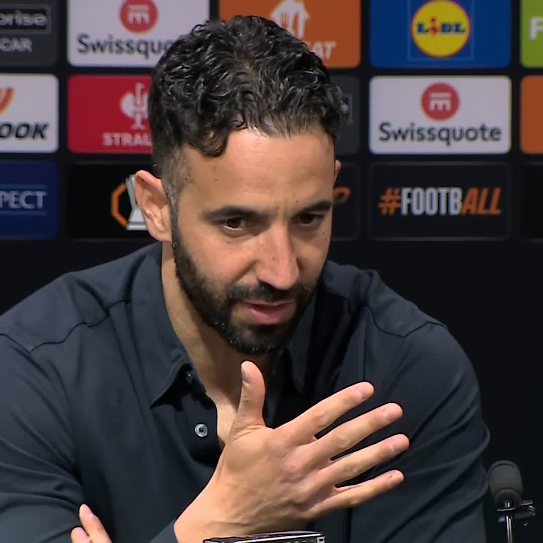 🗣️ "My reaction was to help" Ruben Amorim was asked about reports that he has personally paid for some of his Manchester United staff's family members to attend the Europa League final 🔴