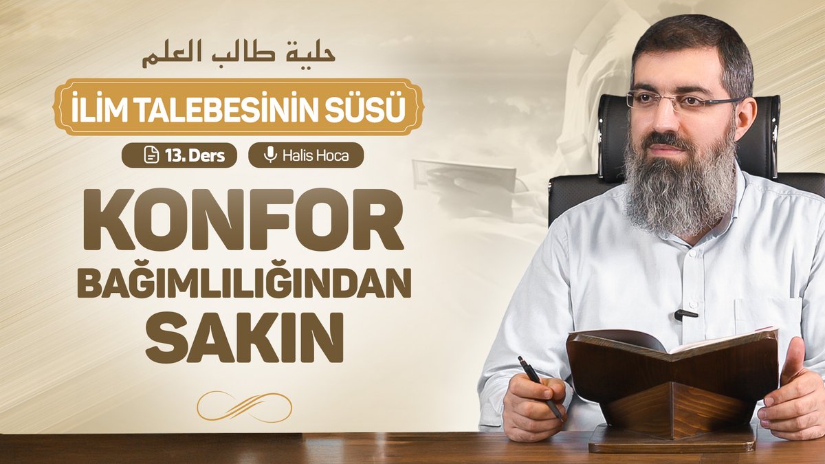 İlim talebesinde bulunması gereken edeplerden lüksü terk etmek ve konfor bağımlılığına düşmemeyi ele aldık. Konforun zararlarını, bağımlılıkların prangalaşmasını ele aldık ve bu edeple zıt görünen diğer nasları nasıl cem edeceğimize değindik. 📘 İlim Talebesinin Süsü 13
