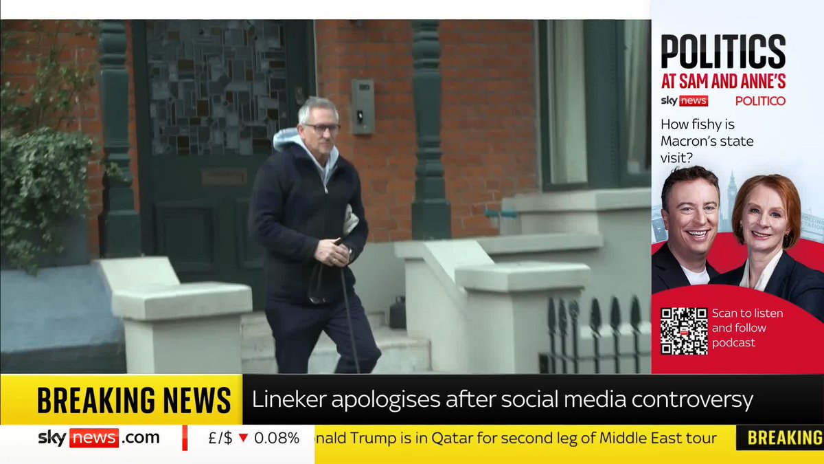 BREAKING: Gary Lineker has apologised for reposting Palestine Lobby video titled "Zionism explained in two minutes", which included an image of a rat. 📺 Sky 501, Virgin 602, Freeview 233 and YouTube