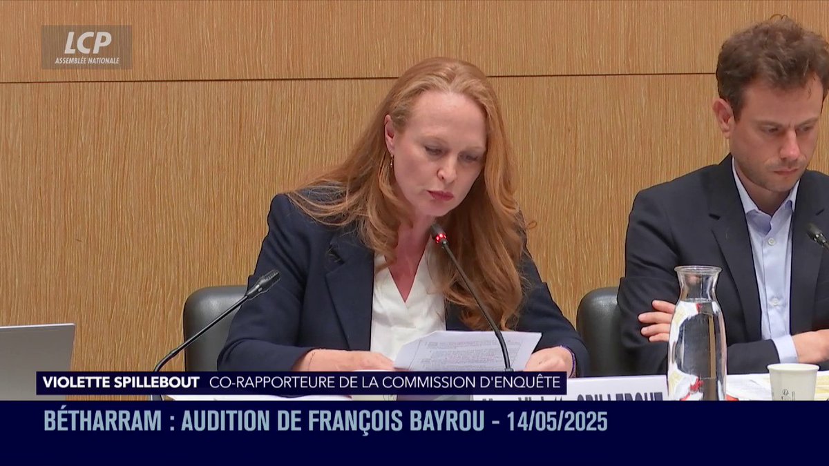 .Violette Spillebout cite des extraits du rapport d'inspection, qui fait état de violences et décrit notamment le "supplice du perron". "On est plutôt stupéfait de ce qu'on y lit (...) Quand vous le relisez aujourd'hui, en avez-vous une lecture différente ?" #DirectAN #Bétharram