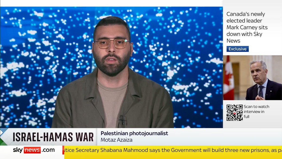 "We need to finish this, we need to end this." - Motaz Azaiza Palestinian photojournalist Motaz Azaiza urges Donald Trump to increase pressure on Israel. 🌍 Watch the full interview on The World with Yalda Hakim at 9pm tonight 📺: