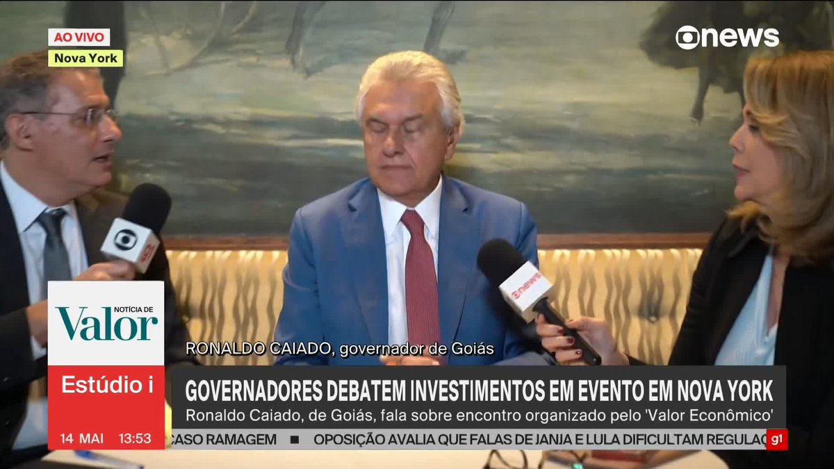 Ronaldo Caiado fala sobre as eleições presidenciais de 2026: “Todo mundo já tem a convicção de que o governo Lula não deu certo (...). Está na pauta, é a realidade”. ➡ Assista ao #Estúdioi: #GloboNews