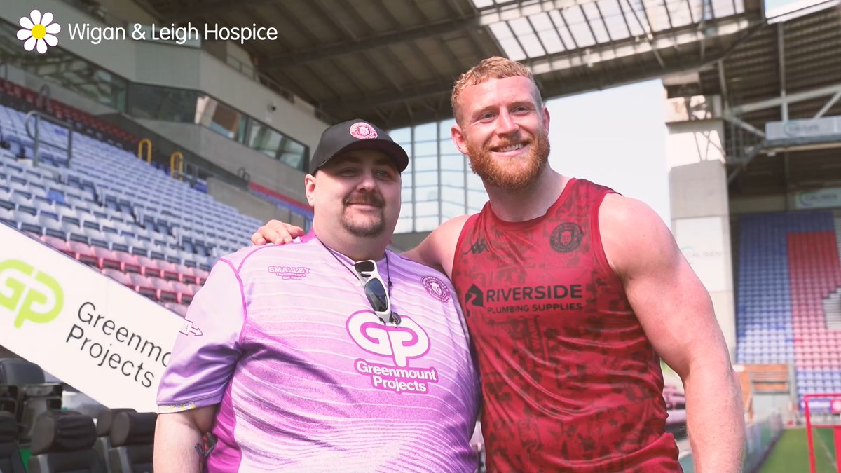 💜Ahead of Friday night's Wigan & Leigh Hospice matchday takeover, we invited DeanC_2024 to Robin Park Arena to discuss fundraising, Wigan &amp; Leigh Hospice and the rugby league community. 🎟️ Support Dean's incredible fundraiser 👉 #WWRL #MentalHealthAwarenessWeek