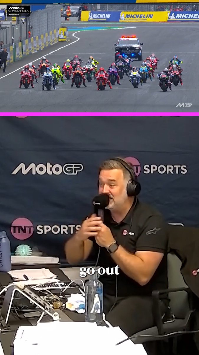The #FrenchGP produced some absolute gems for the commentary cam highlight reel 🍿 #MotoGP | @GavinEmmett | Neil Hodgson