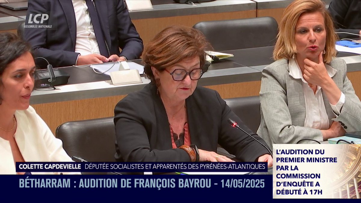 Bétharram : "Depuis 17h, vous portez des accusations graves sur la commission", dit Colette Capdevielle à François François Bayrou. "Vous vous placez en victime, vous accusez madame Gullung de folle, deux hauts-gradés de la gendarmerie de mensonges." #DirectAN #Bétharram