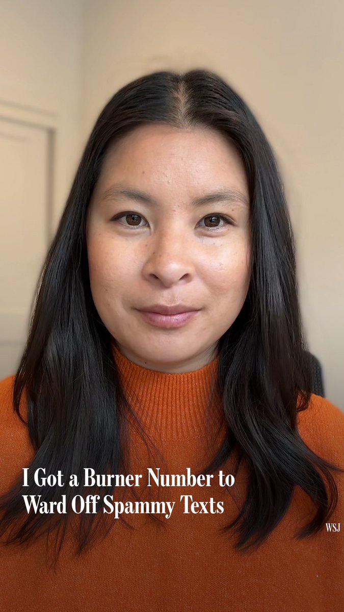 Here’s what happened when WSJ personal tech columnist nic nguyen got a burner number to ward off texts filling up her main line: 🔗