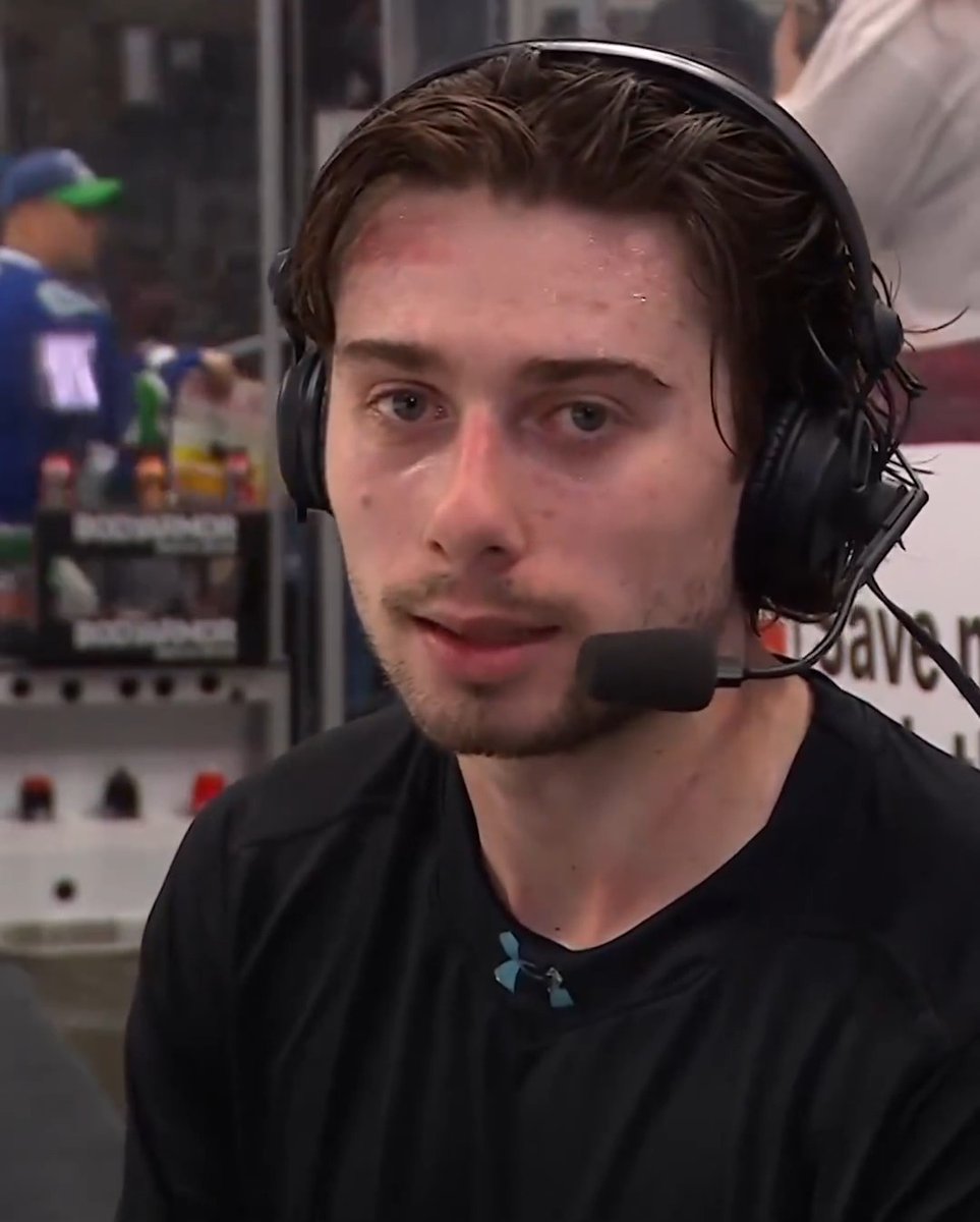 "I think Adam Foote is the best coach I've ever had" - Quinn Hughes (🎥: @BR_OpenIce/X)