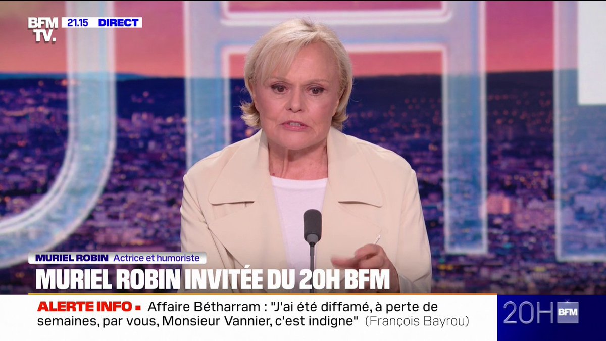 "Quand on pense à l'alcool le matin, il y a un souci", l'humoriste Muriel Robin, s'exprime sur ses années d'alcoolisme