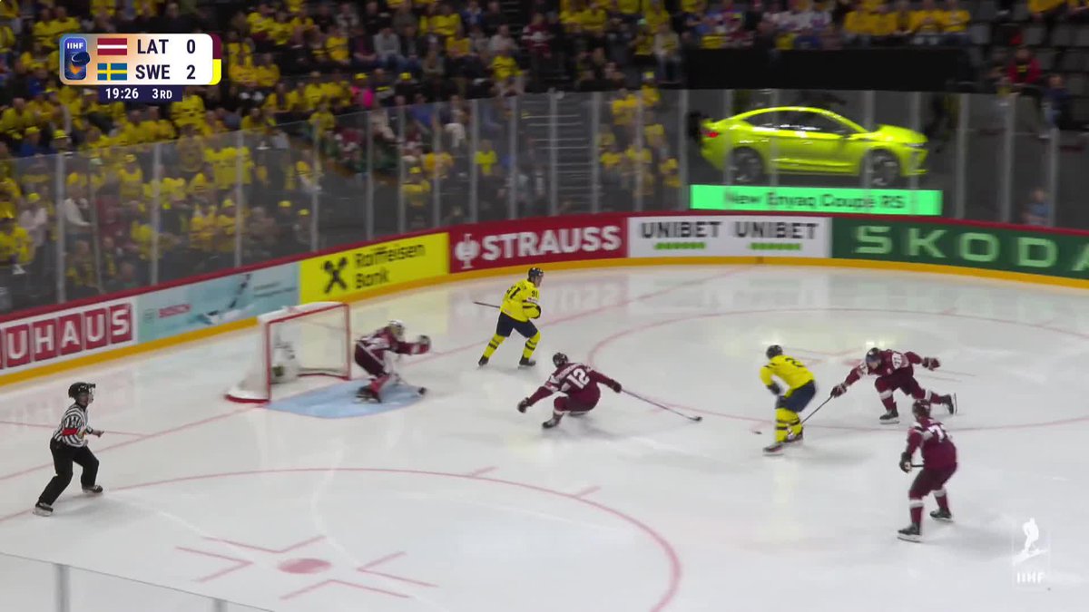 A gorgeous set up for Lucas Raymond! 🤩 #MensWorlds #IIHF Tre Kronor