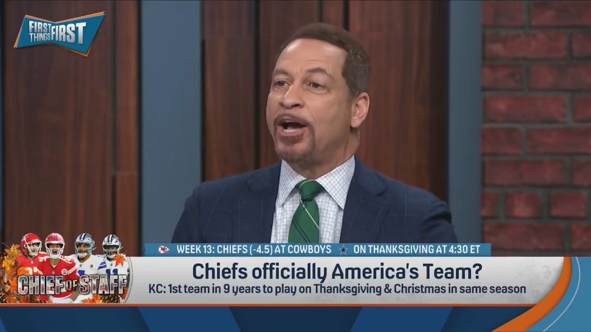 Are the Chiefs officially America’s Team? Chris Broussard answers: “No, they’re not and they won’t be. They’re the team of the moment… When Mahomes is done, nobody’s gonna be thinking about the Chiefs other than people in Kansas City.”