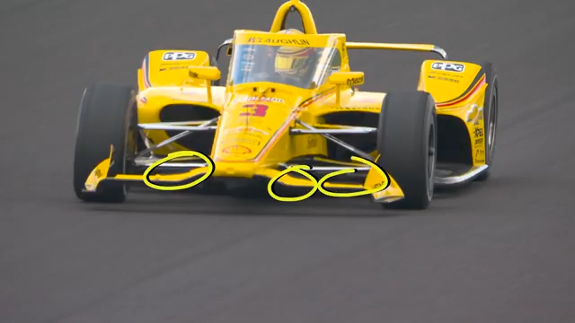 A closer look at the front of Scott McLaughlin's car. #Indy500