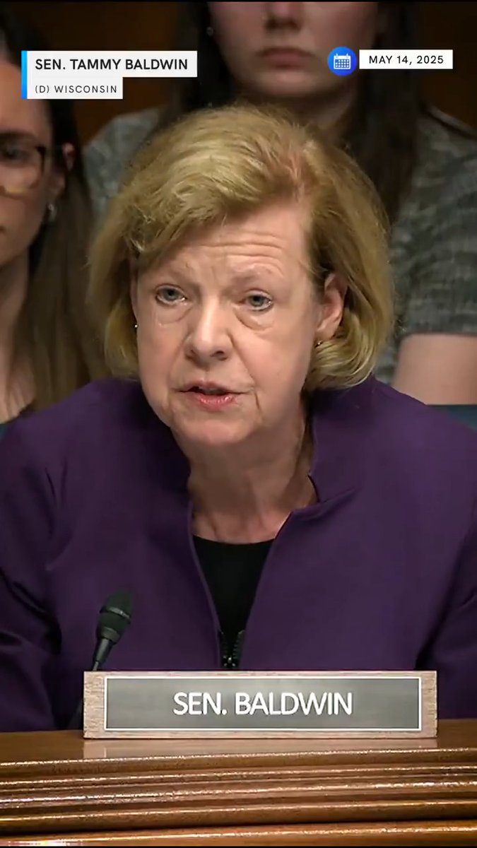 Watch Sen. Tammy Baldwin press HHS Secretary RFK Jr. on why he eliminated a team that addresses lead poisoning in children. “The entire childhood lead poisoning branch has been fired. In the words of a Milwaukee mom: it really sends the message that you don’t matter”