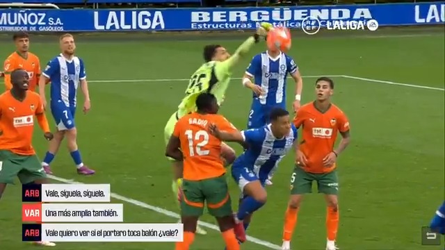 Así fue la actuación del VAR en el #AlavésValencia.