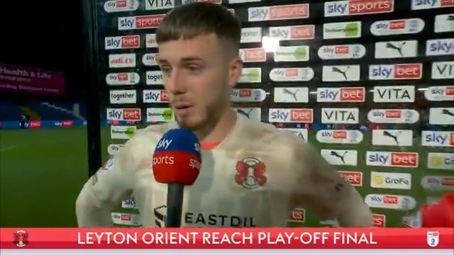"Everyone wrote us off at the start, but now look at us, we're in the final" 🤩 Safe to say, Josh Keeley loved that penalty shootout win to send Leyton Orient to the League One play-off final 🧤
