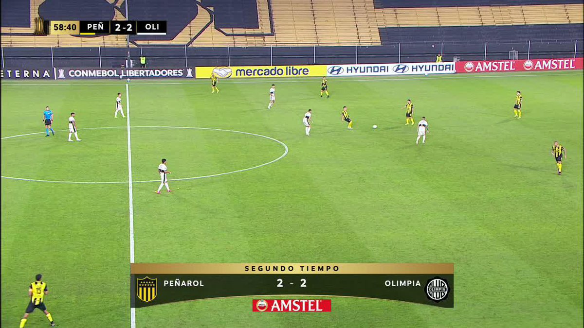 🇺🇾🤯 Con este golazo de Remedi Peñarol se lo da vuelta a Olimpia 3-2 en el CDS para soñar con la clasificación en la CONMEBOL Libertadores.