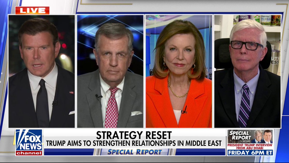 Panelists Brit Hume, Hugh Hewitt and Susan Page discuss President @realdonaldtrump’s economic deals in the Middle East on ‘Special Report.’