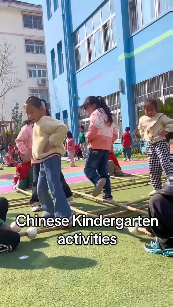 In China children in kindergarten are forced to learn Mandarin, cooking, exercise &amp; even play for hours between 8am-4pm at the time when their parents are locked up in forced labour camps &amp; sweat shops producing buckets bolts nuts broomsticks toiletpapers cloths bags apparels