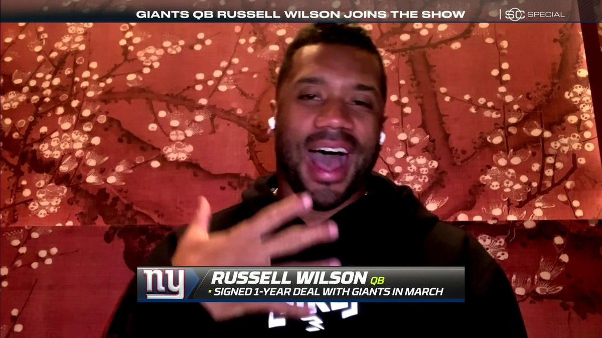 "I've always loved New York. ... Being a New York Giant what a privilege, what an honor." Russell Wilson spoke on how New York City is embracing him 🗽