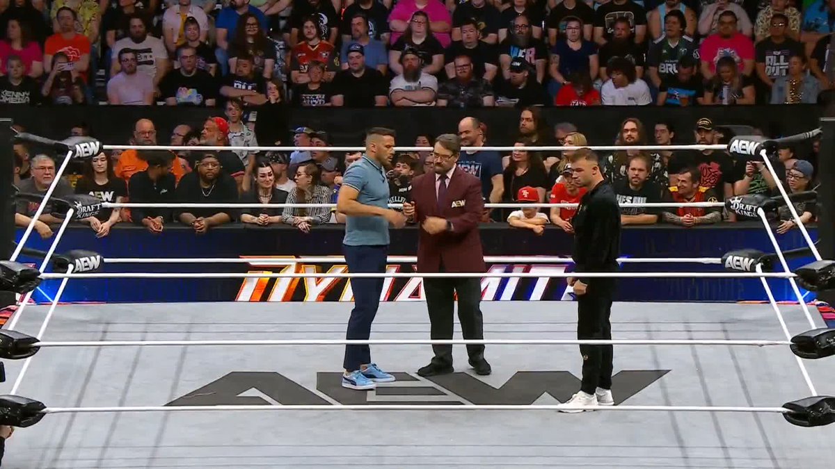 Daniel Garcia doesn't want to hear an apology from Nigel McGuinness for what he did against FTR because he has something else in mind! Watch #AEWDynamite LIVE on TBS & MAX Nigel Mcguinness | Dax FTR | #CashClique