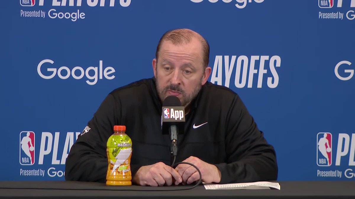 Tom Thibodeau was asked about sticking with his starters in the third quarter as the Celtics went on a big run: "Just searching."