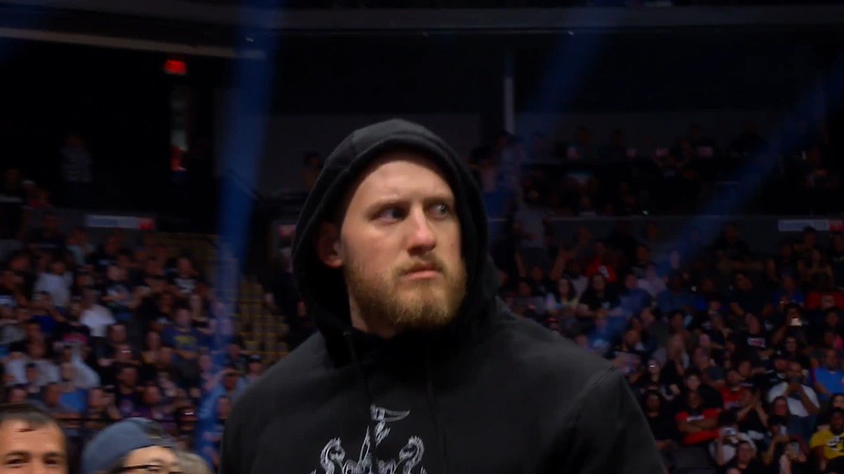 Gabe Kidd has aligned himself with AEW World Champion Jon Moxley! Watch #AEWDynamite LIVE on TBS & MAX Jon Moxley | @gabekidd0115 | Samoa Joe | Marina Shafir | YUTA | Claudio | @WillowWrestles | mine