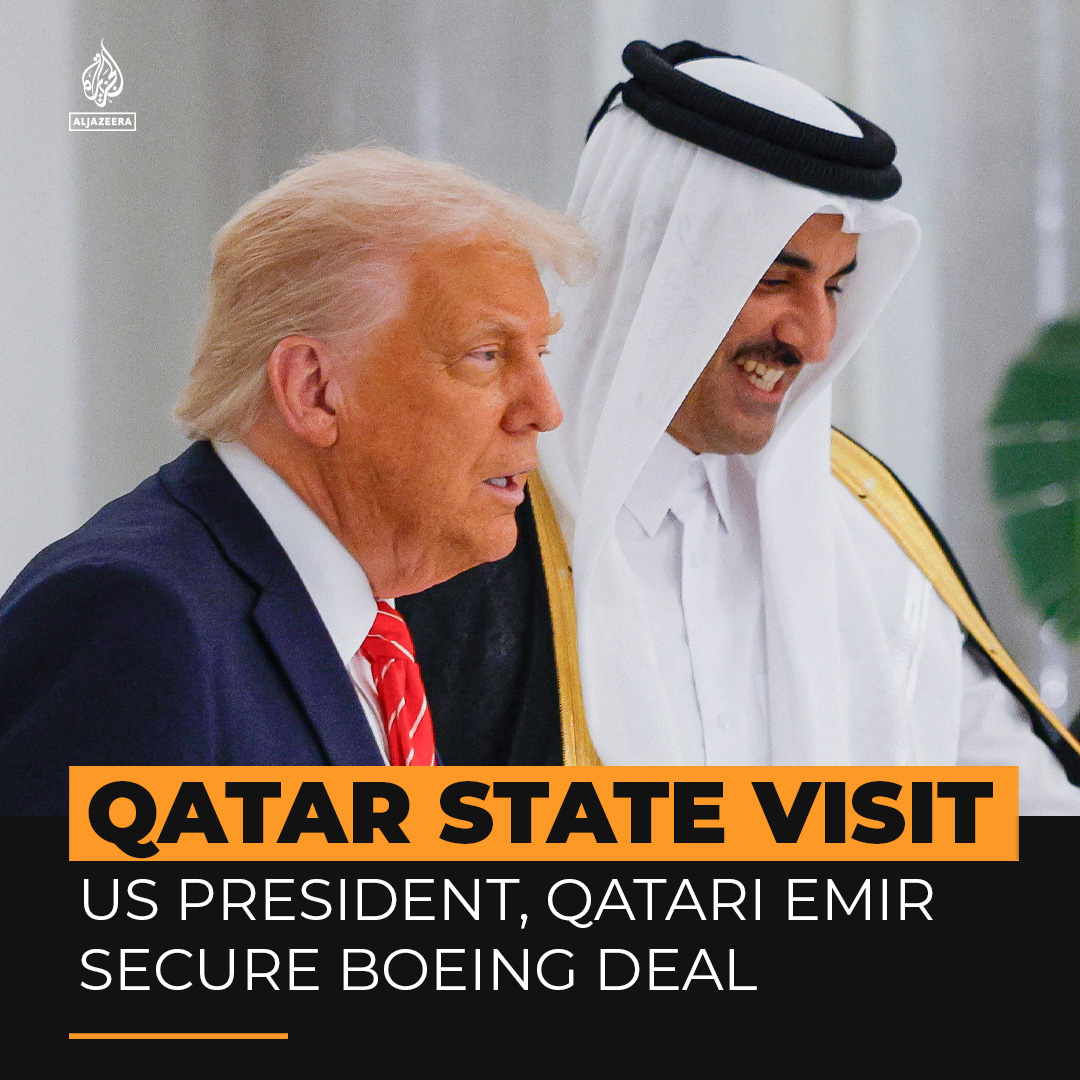 During his visit to Qatar, President Trump and Emir Sheikh Tamim bin Hamad Al Thani focused on mediation efforts and a major Boeing deal.