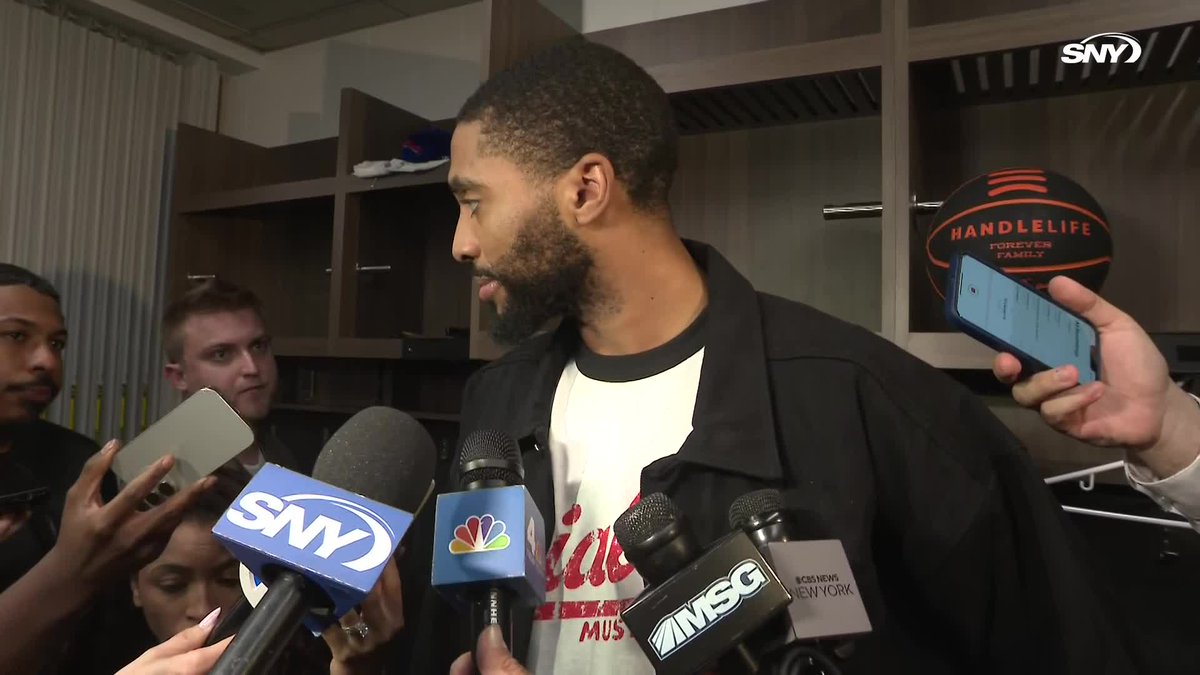 Mikal Bridges on if there was any frustration with the officiating tonight: "Nothing to do with the refs, we just didn't bring it defensively. Refs can't control how hard we play."
