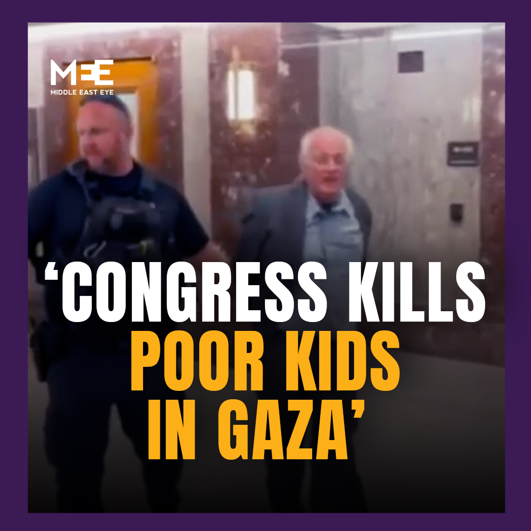 “Congress kills poor kids in Gaza by buying bombs and pays for it by kicking kids off Medicaid in the US.” Ben & Jerry’s co-founder Ben Cohen was forcibly removed from a senate hearing on Tuesday while he was protesting US support for Israel’s ongoing war on Gaza