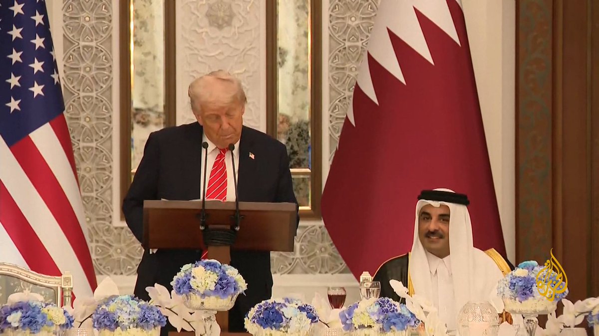 ترمب: ما رأيته في قطر إنجاز مذهل ومنجز ثقافي يجعل هذه الأمة بأكملها فخورة جدا، والأمير يبني إرثا قائما من التقدم الاقتصادي والروائع الهندسية المذهلة #الأخبار