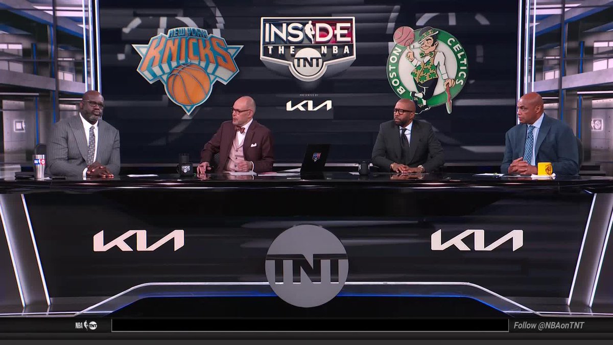 Chuck "Celtics can win Game 6…They're gonna have the best player in the game–" Shaq "Who?" Chuck "Jaylen Brown" Shaq "He's not better than Brunson, you crazy…" Chuck "I disagree. I love Brunson but Jaylen Brown's gonna be the best player in the game"