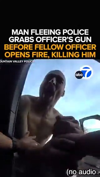 A man fleeing police grabs an officer's gun during a struggle. A fellow cop open fires, killing the suspect. Now, the department is releasing the dramatic bodycam video. The new images that shed light on the deadly SoCal shooting. Tonight at 11 from ABC7.