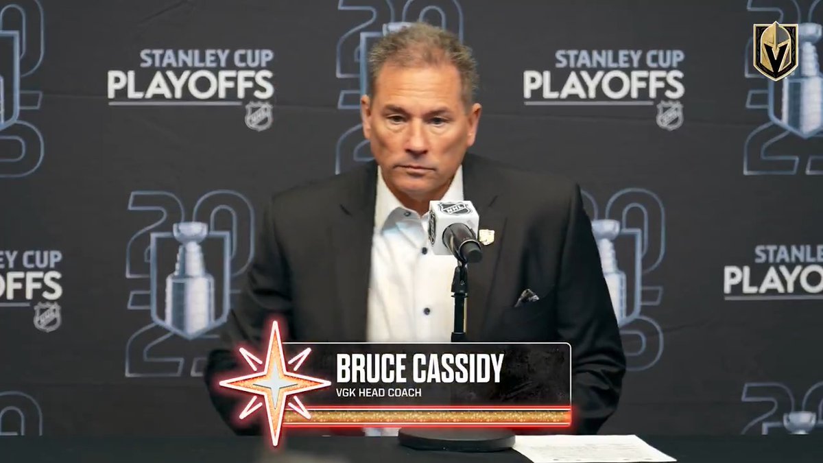 🎥 Head Coach Bruce Cassidy after Game 5 against Edmonton #VegasBorn