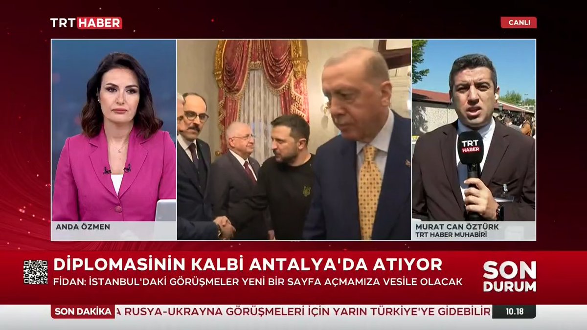 Dünyanın gözü İstanbul’da Rus ve Ukraynalı heyetler, barış müzakereleri için Türkiye'de bir araya geliyor. Ayrıntılar TRT HABER’de.