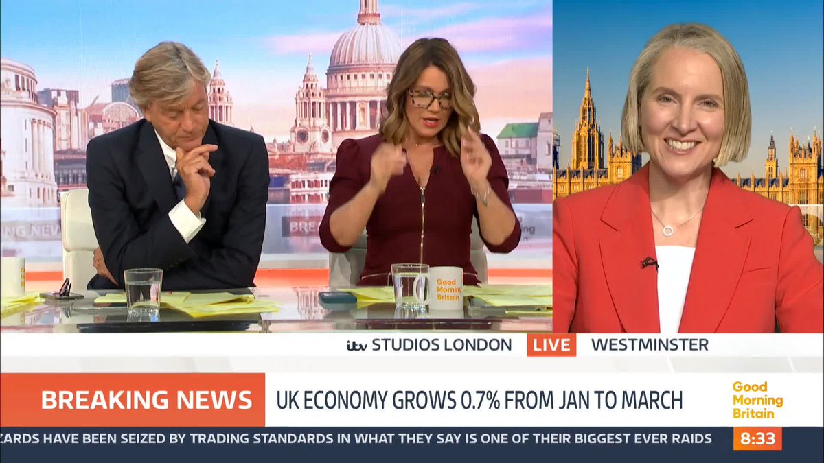 Treasury Minister Emma Reynolds for Wycombe 🌹 responds to news that the UK economy has grown by 0.7% from January to March.